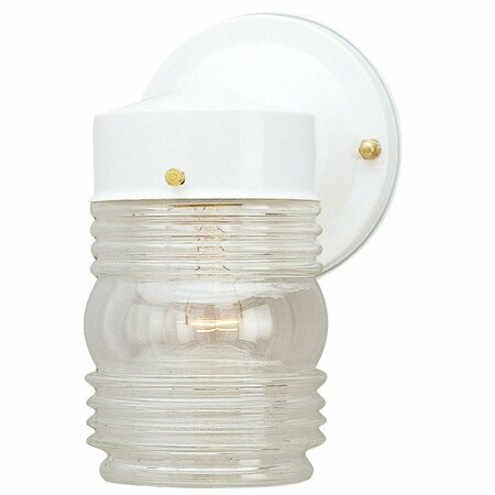 HOME IMPRESSIONS White Incandescent Type A Outdoor Wall Light Fixture IOL20WH
